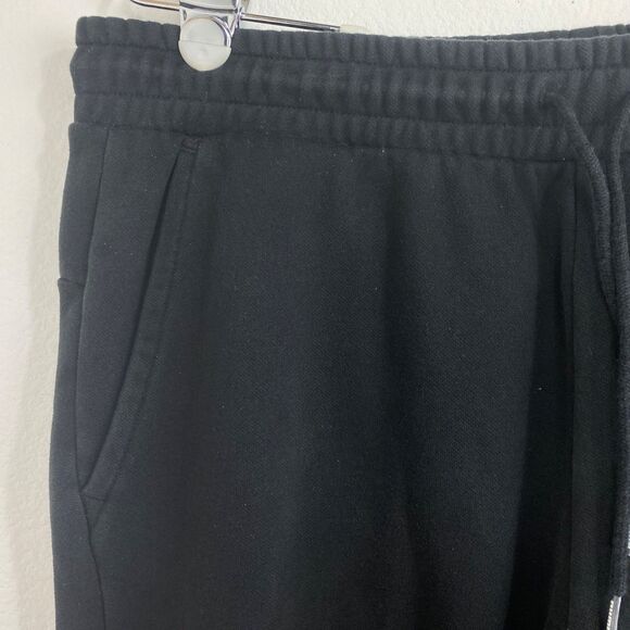 Puma Black Joggers Gym Fleece Sweat Pants Men XL Cotton Drawstring Waist Cuffs - Picture 3 of 14